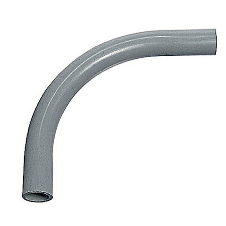 ABB Carlon Conduit Elbow, 90 deg Angle, PVC, Gray UB9FJ